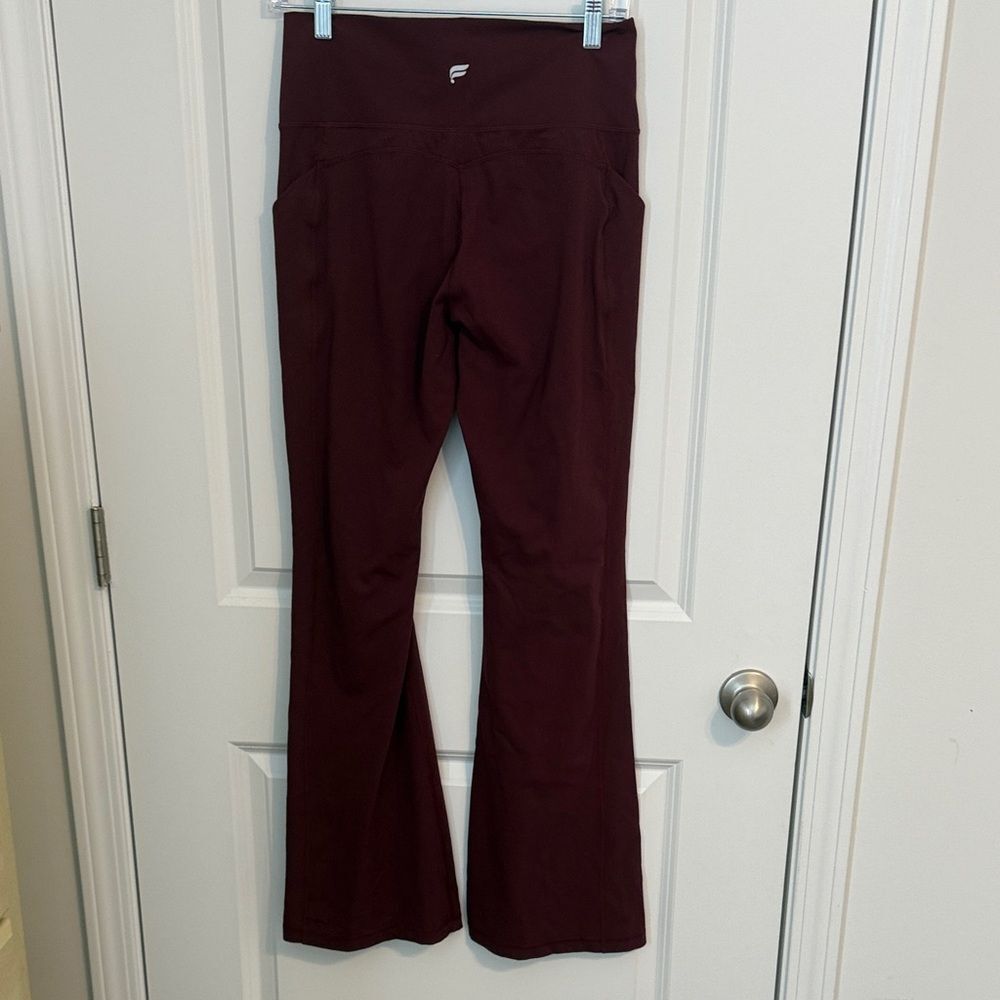 Fabletics Maroon Boot Cut Pants - image 3